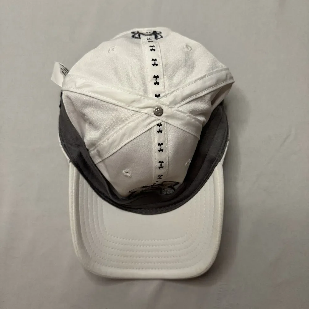 Under Armour Lakeside CC Golf One Size White Adjustable Cap USA Flag Logo